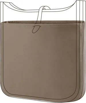 DGAZ Silky Purse Organizer Insert Fits Evelyne TPM/PM/GM/TGM Bags, Luxury Handbag & Tote Organizer, Simplicity bag organizer（Etoupe grey,TPM）