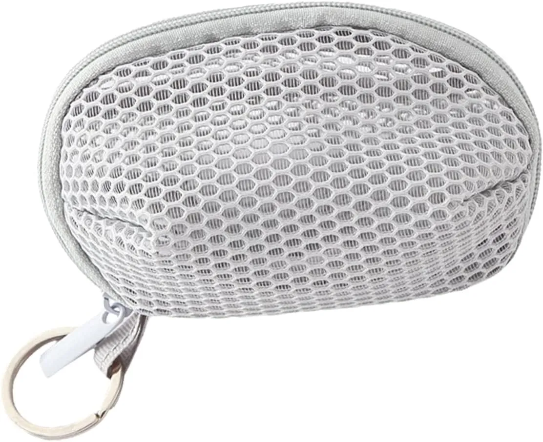 Didiseaon 1Pc Mesh Cosmetic Bag with Key Chain Design Coin Purse for Women for Weekend and Evening Parties Reliable Material Great present Idea
