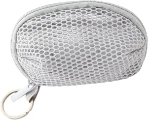 Didiseaon 1Pc Mesh Cosmetic Bag with Key Chain Design Coin Purse for Women for Weekend and Evening Parties Reliable Material Great present Idea