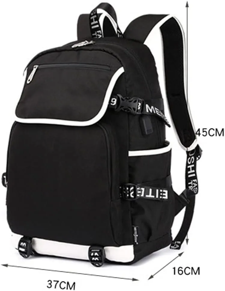 DIOMMELL Jesus Loves You Canvas Laptop Travel Backpack, Blue, 17.3 x 5.5 x 11.4 inches