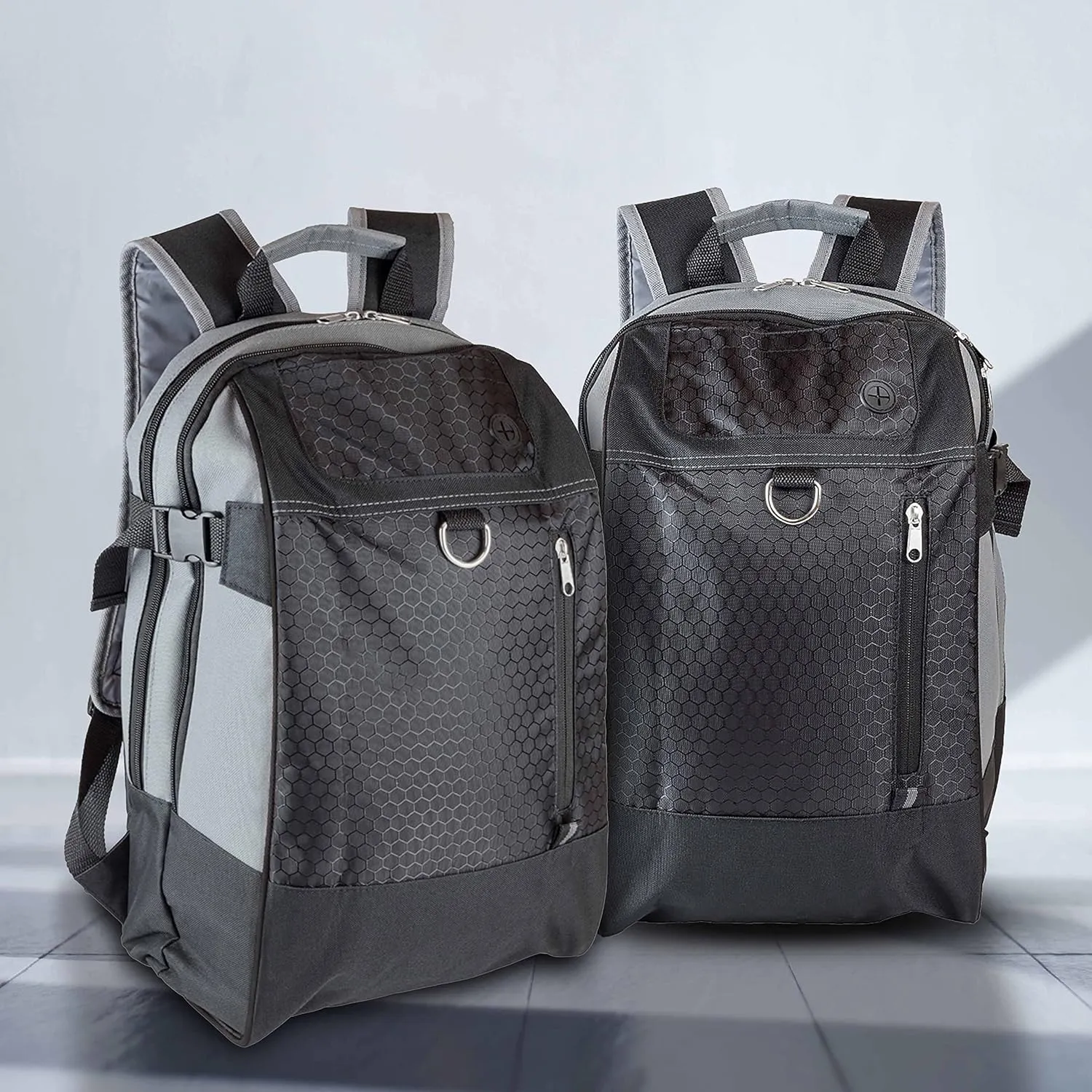 DISCOUNT PROMOS Transit Backpacks Set of 6, Bulk Pack - Bring Everywhere You Go, Perfect for Travel and for Everyday Use - Black