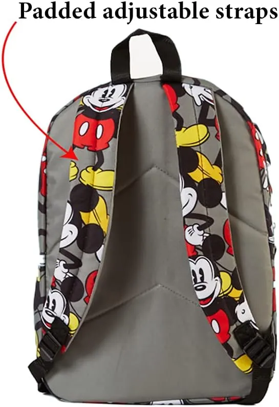 Disney Mickey Mouse Backpack for Kids or Adults, 16 inch