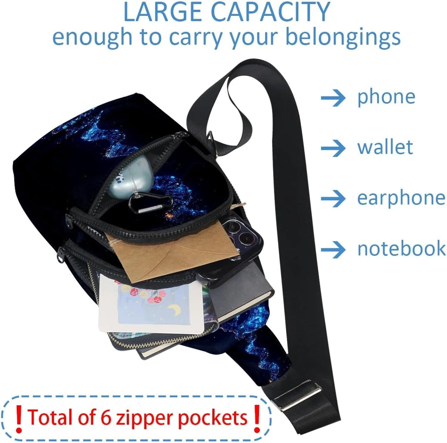 dna helix (1) Sling Backpack Bag