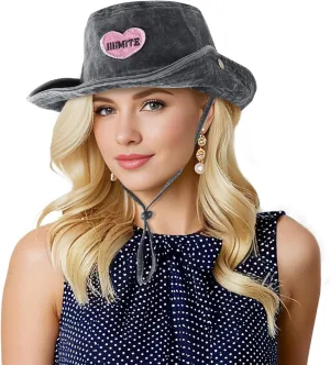 DOCILA Demin Bucket Hats for Women Men Blue Jean Western Fisherman Hats Packable Cowboy Style Outdoor Sun Hats