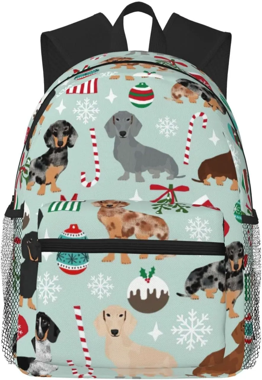 Dog Flora print Lightweight duffel bag, travel hiking daypack, comfortable backpack, sports bag