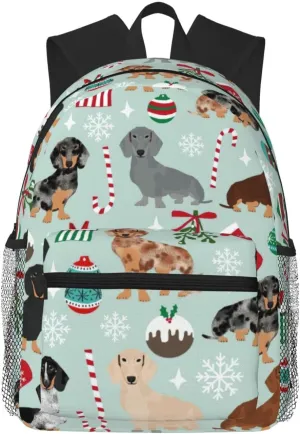 Dog Flora print Lightweight duffel bag, travel hiking daypack, comfortable backpack, sports bag