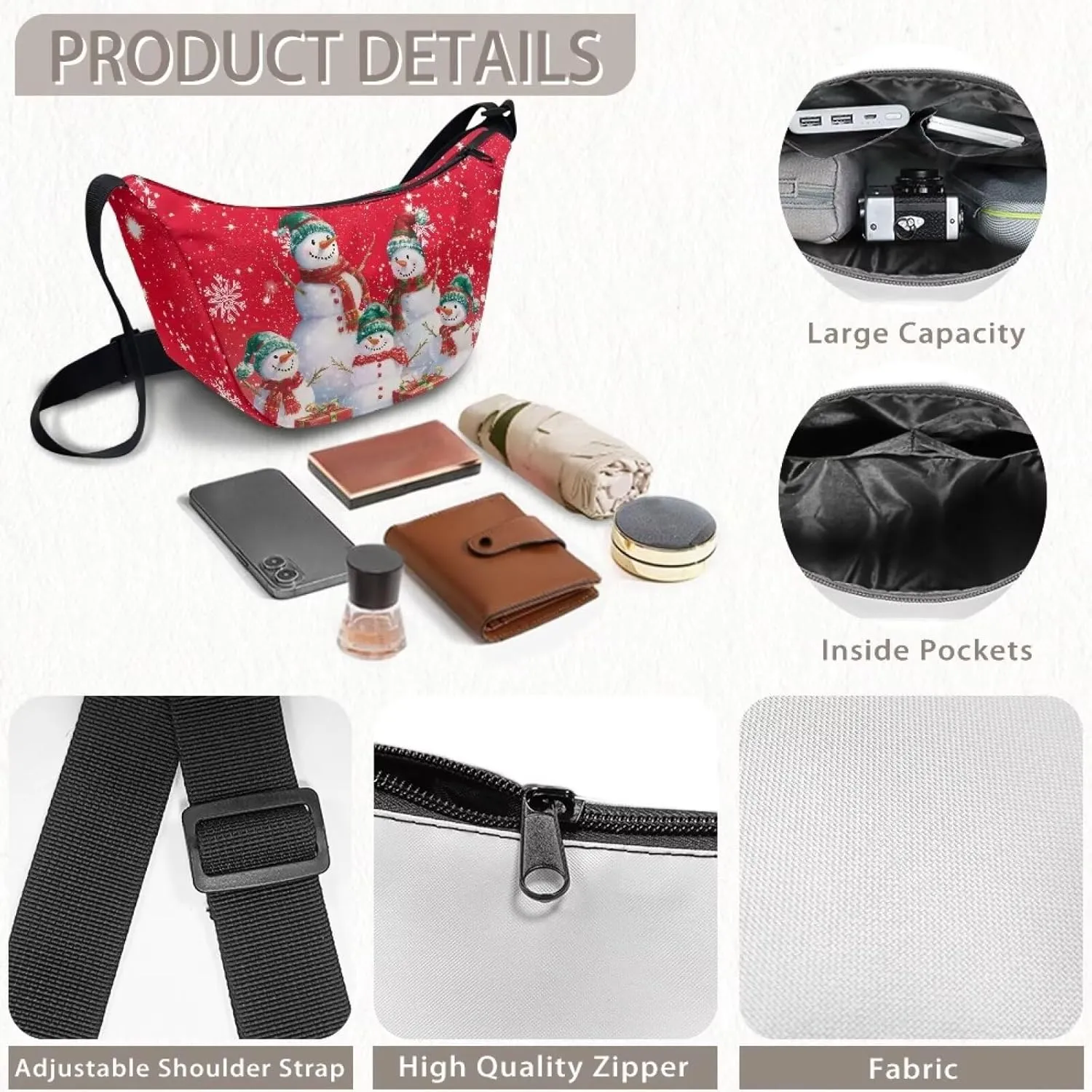 Dolyues Trendy Women's Crossbody Hobo Sling Bag - Stylish Crescent Shoulder Purse & Casual Dumpling Handbag