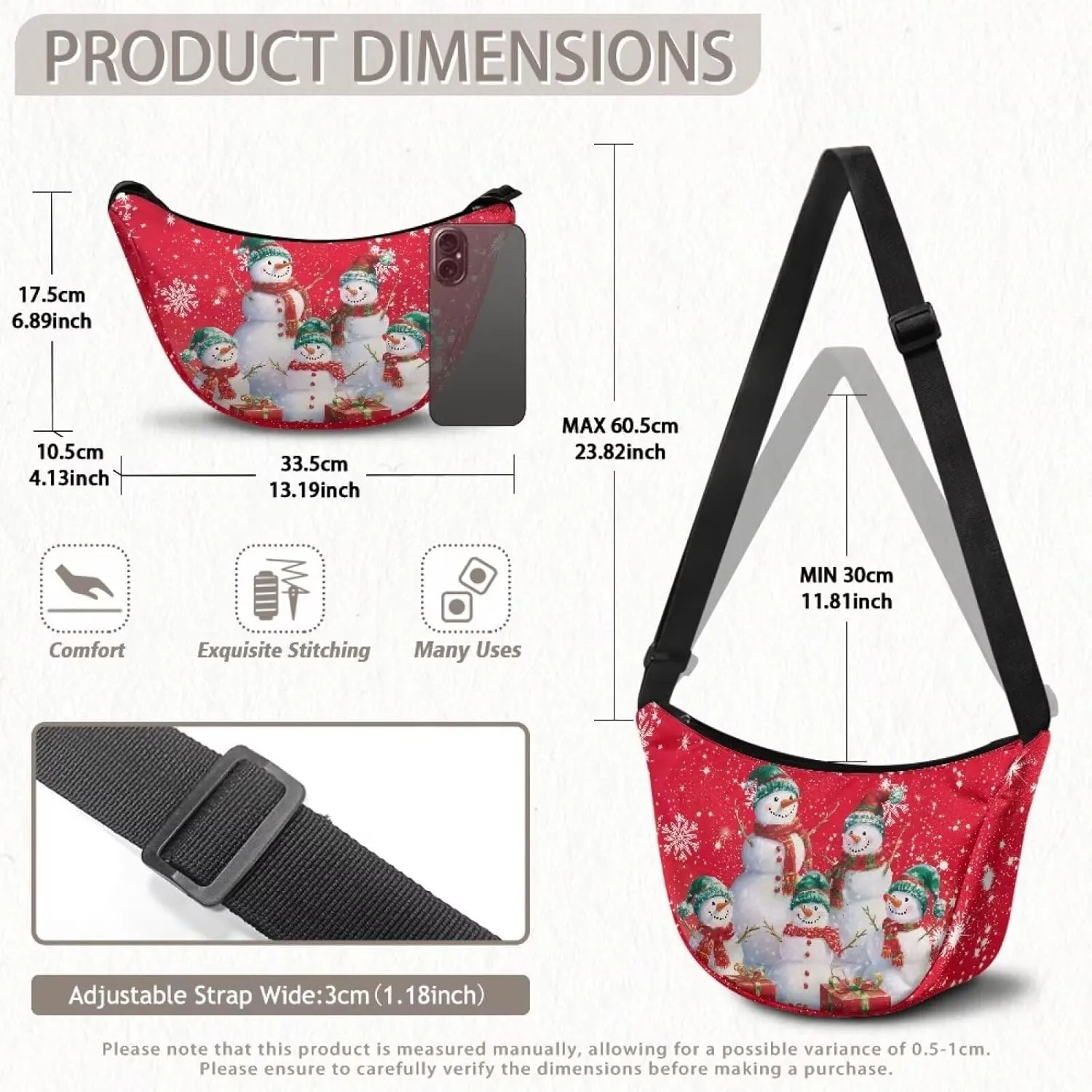 Dolyues Trendy Women's Crossbody Hobo Sling Bag - Stylish Crescent Shoulder Purse & Casual Dumpling Handbag