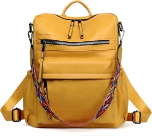 Dora & Liz Womens Backpack Purse Leather Fashion Travel Backpack Purse for Women Designer Ladies Shoulder Bags