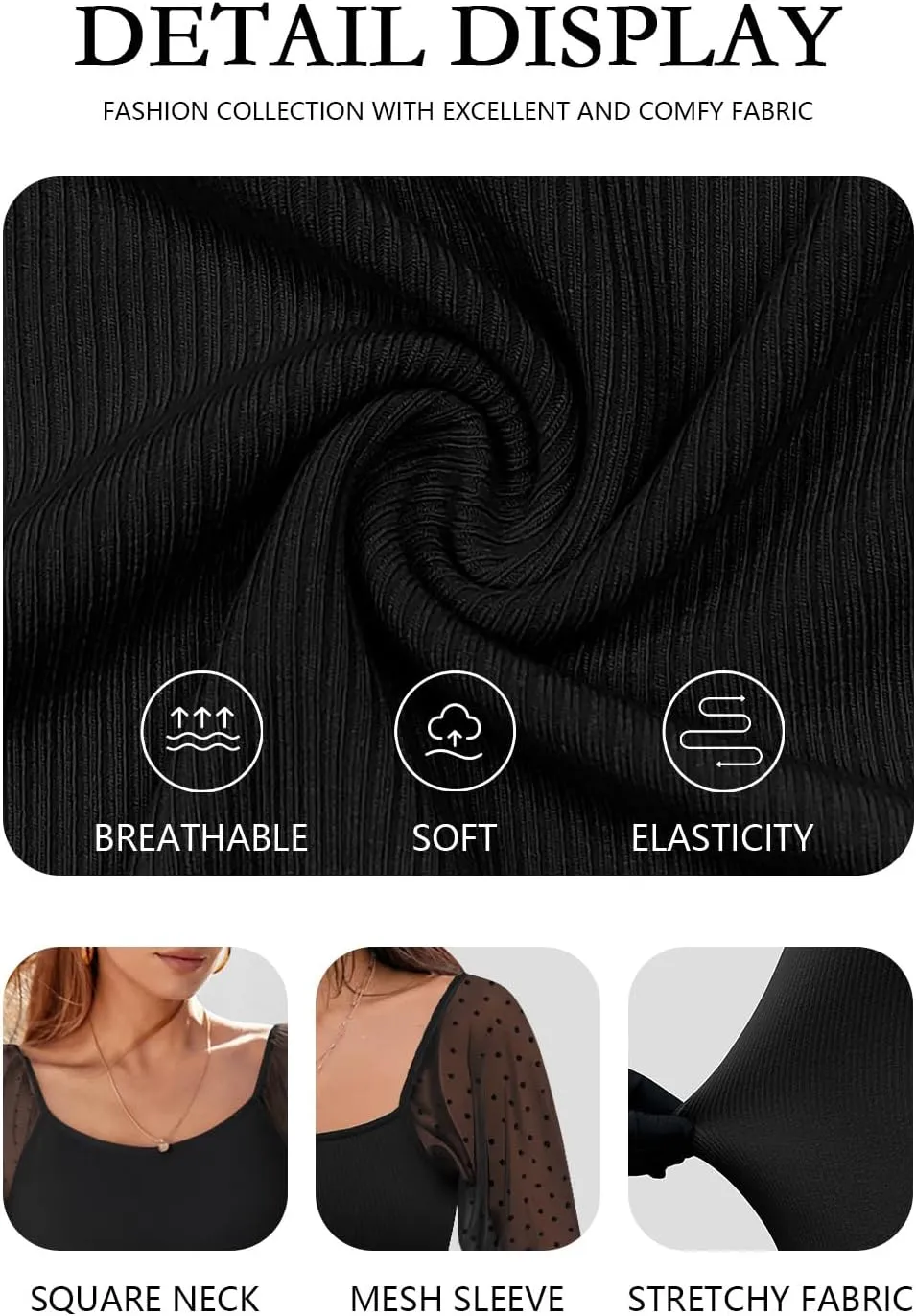 DOROSE Womens Mesh Long Sleeve Shirts Casual Blouses Tops