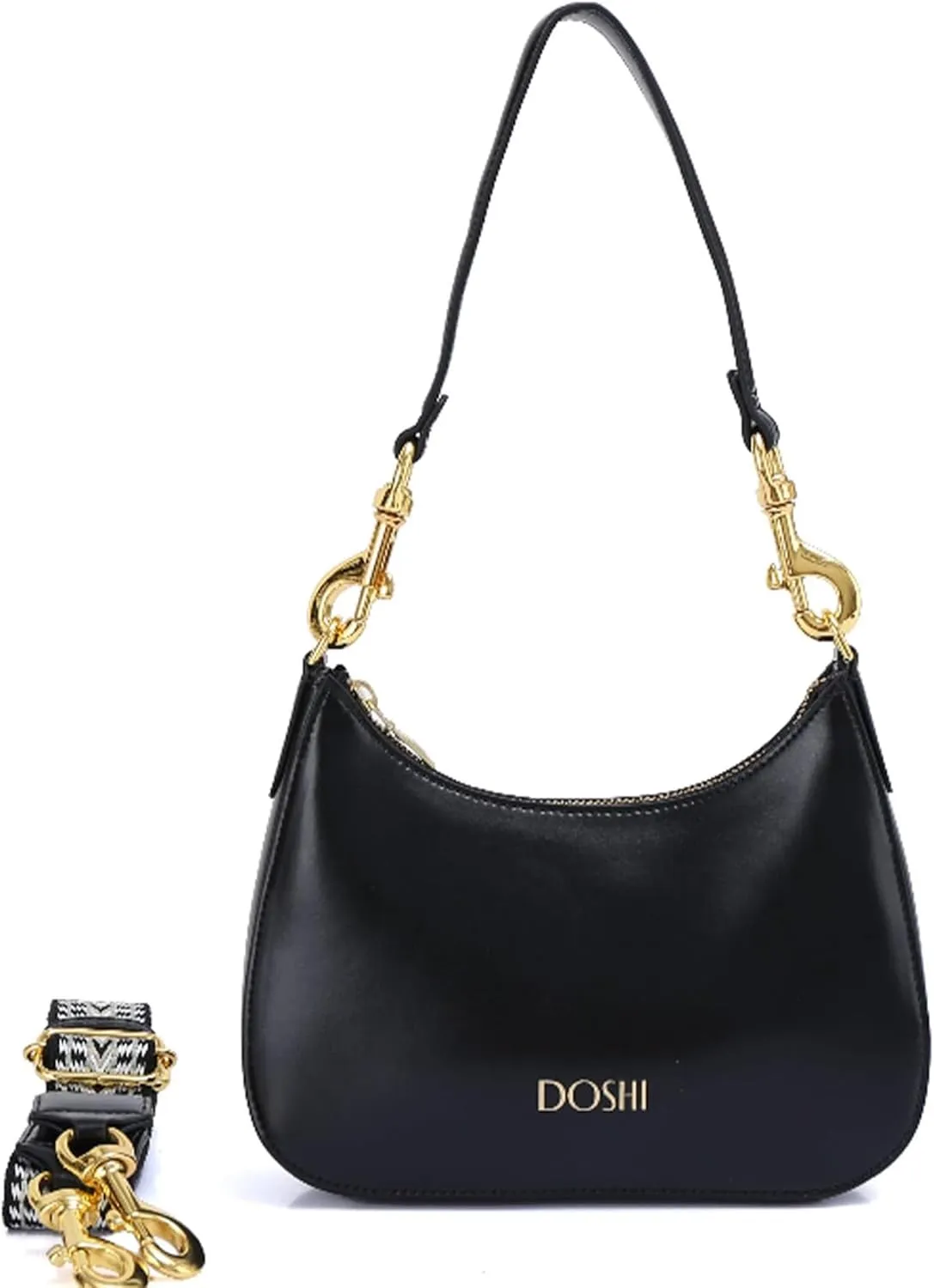DOSHI - Hobo Crossbody Bag for Women - Premium and Sustainable Microfiber Vegan Leather Tote Bag for Women