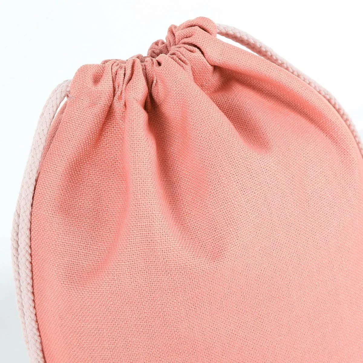 Drawstring Backpack Simple Style String Bag Canvas Beach Sport Daypack