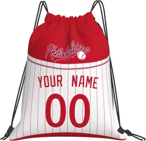 Drawstring Bags Philadelphia Personalized Backpack Gifts for Men Women