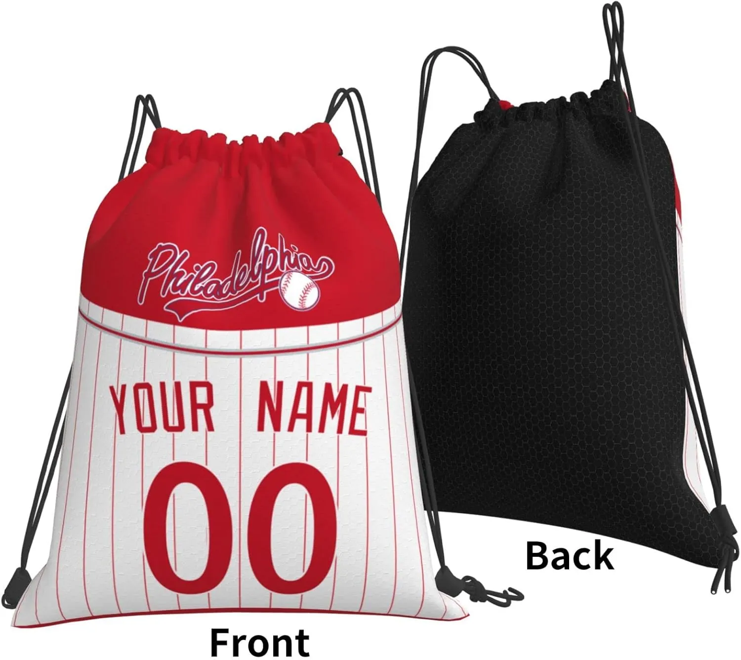 Drawstring Bags Philadelphia Personalized Backpack Gifts for Men Women