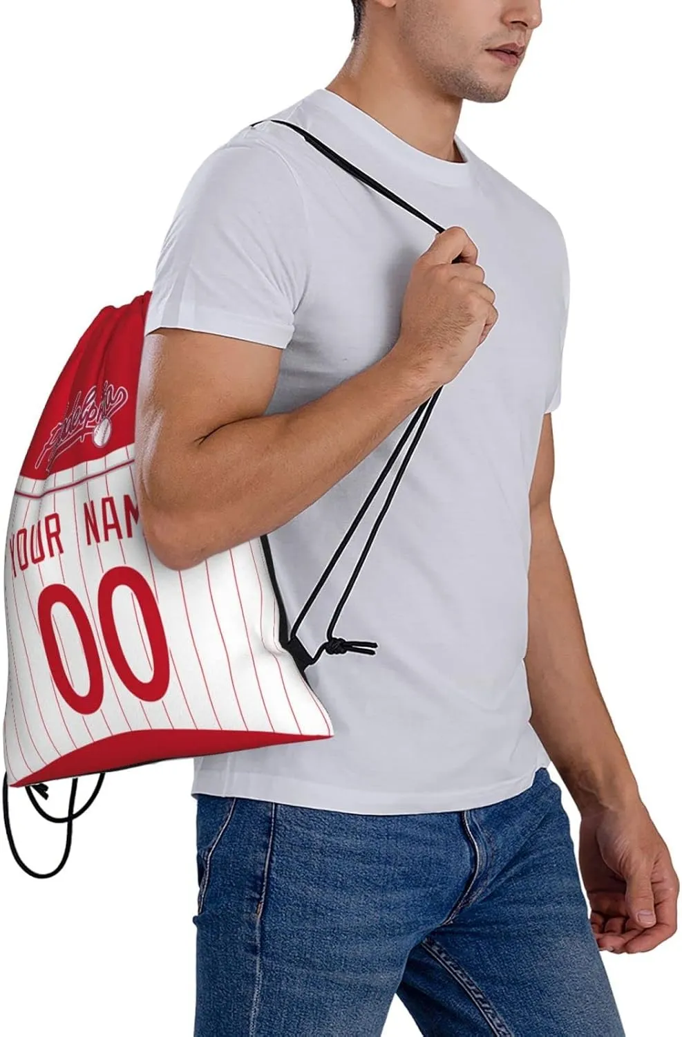 Drawstring Bags Philadelphia Personalized Backpack Gifts for Men Women
