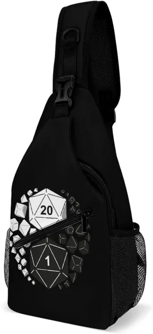 Dungeons and Dragons Yin and Yang Fashion Sling Bag Shoulder Chest Crossbody Bags for Women Men Backpack Daypack Travel Hiking