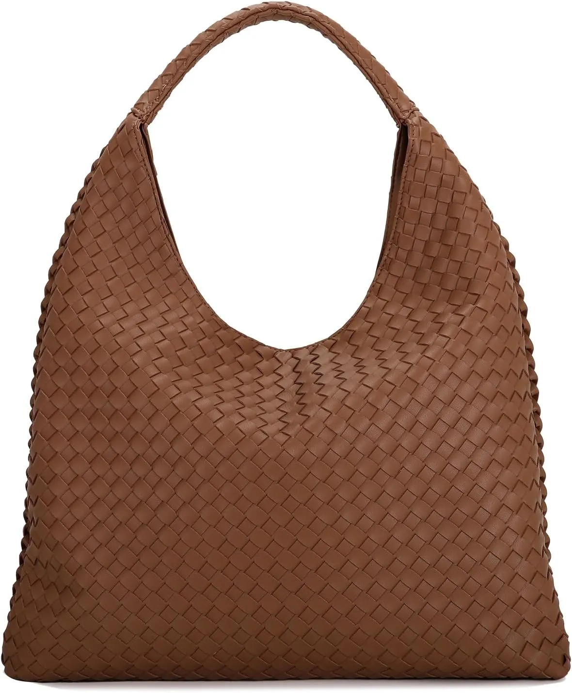 E Woven Hobo Bag for Women Large Tote Bag Top Handle Shoulder Handbag