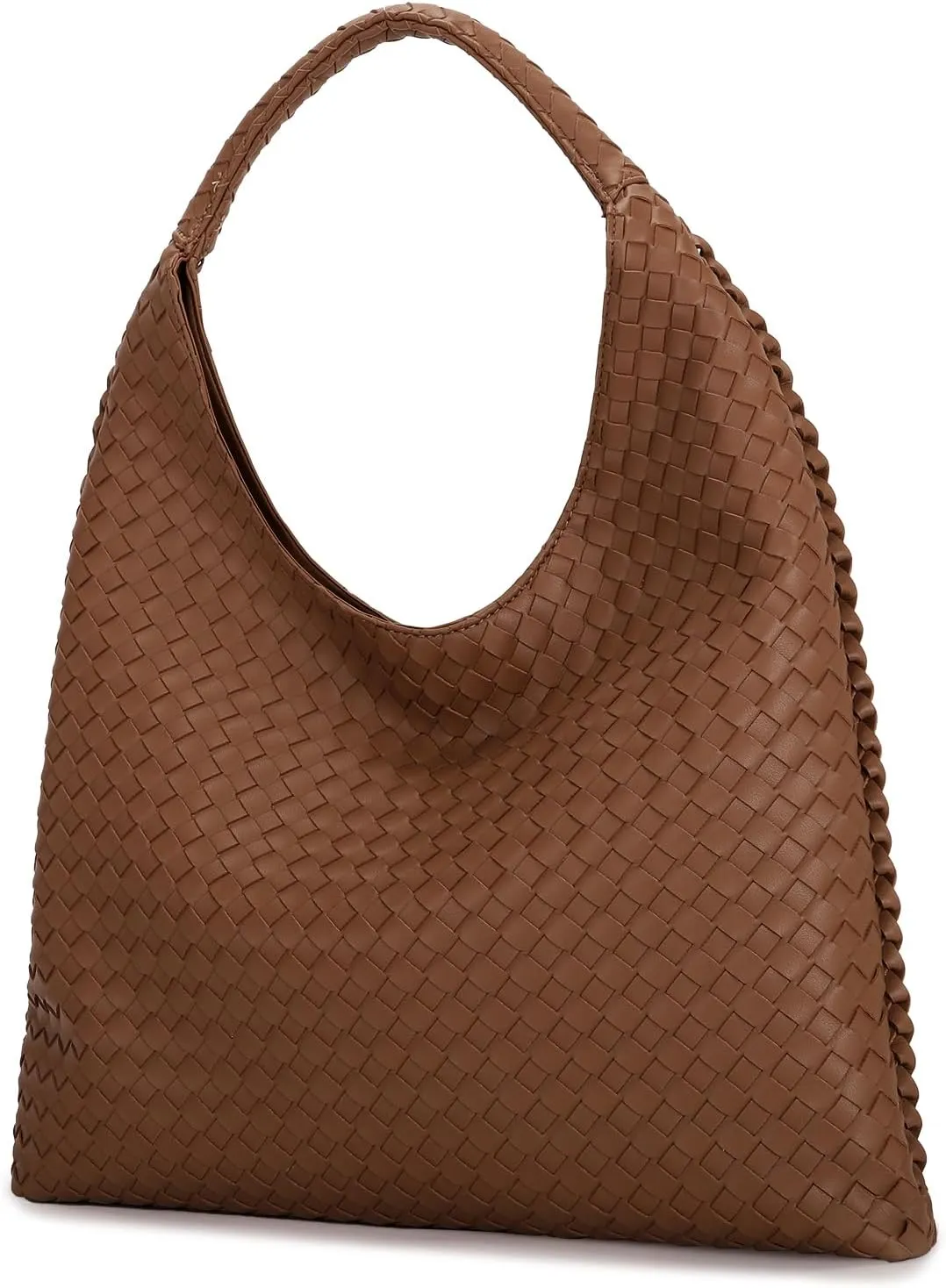 E Woven Hobo Bag for Women Large Tote Bag Top Handle Shoulder Handbag