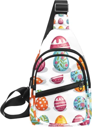 Easter Rabbits Eggs Sling Bag for Women Men Crossbody Shoulder Tote Blet Bags Backpack Fanny Pack Travel Purse