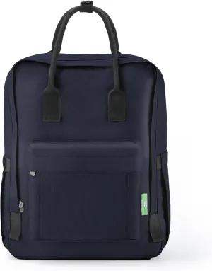 ECO CHIC Waterproof Recycled Canvas Twin-Handle Backpack – Sustainable Laptop Backpack