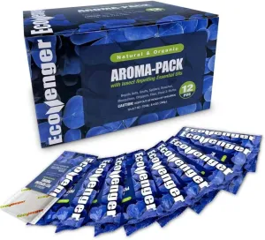 EcoVenger Pest Control Aroma Sachets 12-Pack Pouches, Natural Insect Repellent, Moths, Mosquitoes, Spiders, Roaches, Lasting Deterrence, Peppermint/Cedar/Lemongrass Safe Around Children & Pets