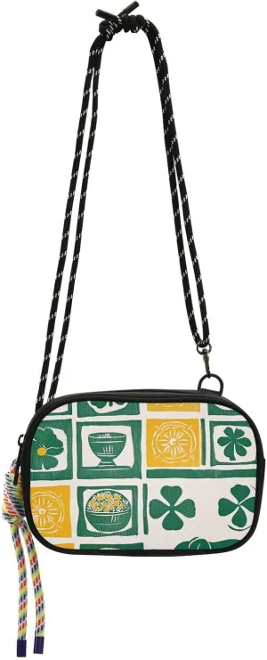 Elephants Clover Green Crossbody Wallet Purse Men Beauty with Credit Card Slots Purses Have a meal