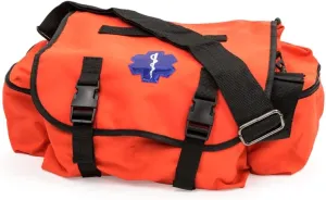 EMI Pro Response EMS Bag, 17"L X 7"W X 10"D. Color: Navy w/ Star of Life Emblem
