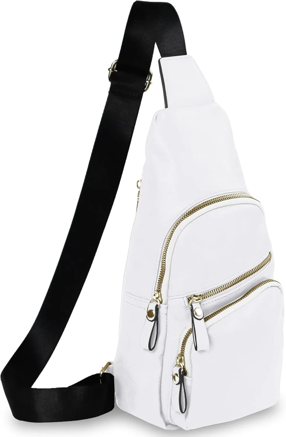 Emperia Small Sling Bag Fanny Packs Crossbody Bags Travel Backpack Chest Bag Gifts for Women Men White