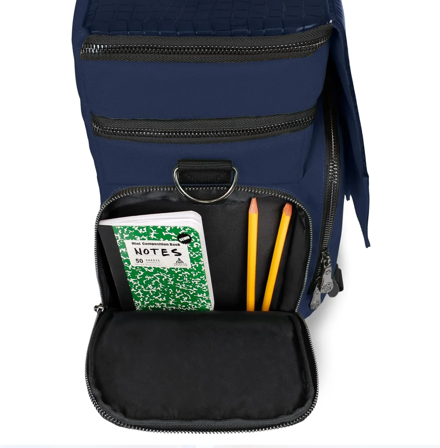 ENHANCE Travel Bag for DND Collector's Edition, Bag Compatible with Dungeons and Dragons, Battle Mat Holder, Dice Pockets and Accessories, Carry 4-8 Books (Blue Dragon)
