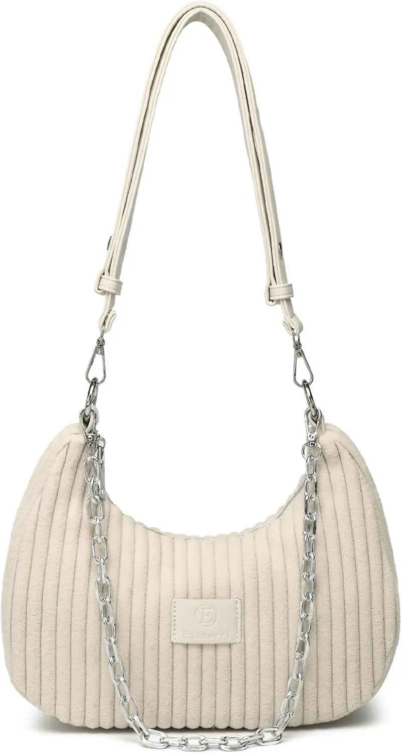 Eslcorri Shoulder Bag for Women, Small Crescent Hobo Bag Everyday Purse Cute Handbags for Women 2025