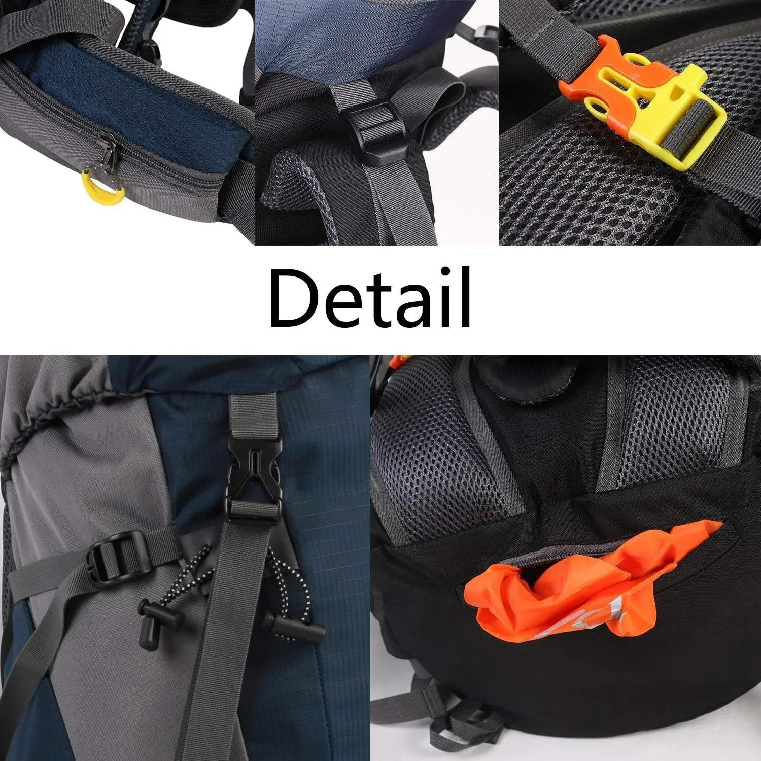 Esup 50L Hiking Backpack Men Camping Backpack with rain cover 45l 5l Lightweight Backpacking Backpack Travel Backpack