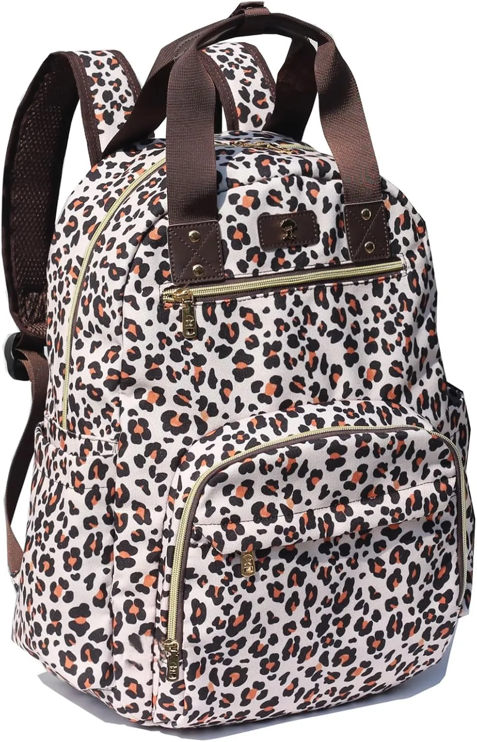 ESVAN Diaper Bag Backpack, Large Capacity Multifunction Baby Essentials Fashion Travel Pack Linen Canvas office Laptop Bag