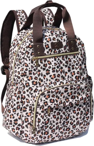 ESVAN Diaper Bag Backpack, Large Capacity Multifunction Baby Essentials Fashion Travel Pack Linen Canvas office Laptop Bag