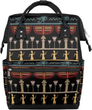Ethnic Palace Diaper Bag Backpack Large Compartment Mommy Bag with Stroller Straps Waterproof Casual Daypack for Mom and Dad Travel Bag