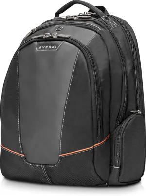 Everki Flight Business - Spacious Business Backpack for 16-inch Laptops, Large Compartments, Travel Laptop Backpack, Extra Large Bookbags for Men, Capacity of 28.5-L (EKP119), Black