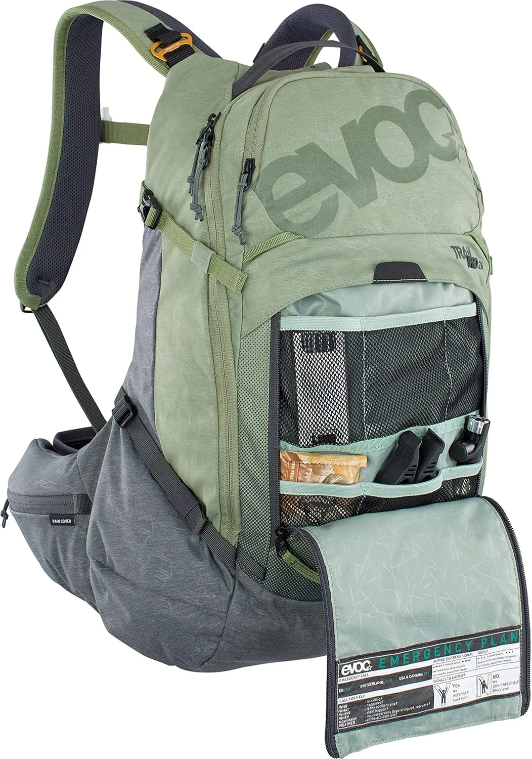 Evoc Rucksack Backpacks, Olive/Carbon Grey, Small-Medium