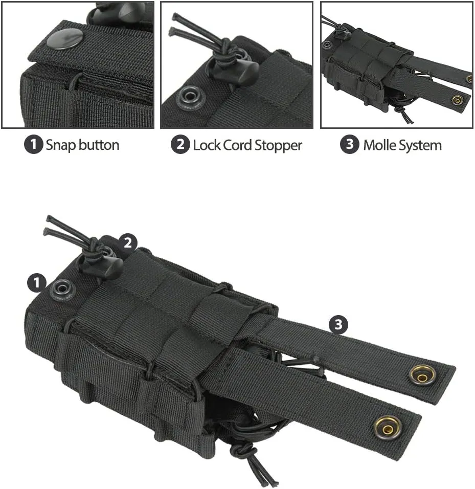 EXCELLENT ELITE SPANKER Open Top M4 M14 M16 AR15 Mag Pouch and Single Pistol Mag Pouch Flashlight Holder Magazine