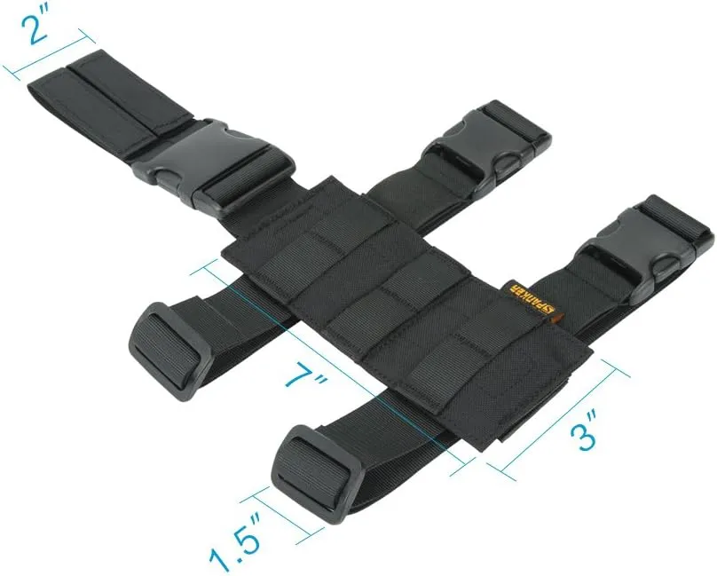 EXCELLENT ELITE SPANKER Tactical Drop Leg Holster Adjustable Drop Leg Platform Molle Module Universal Bag for Left/Right Leg