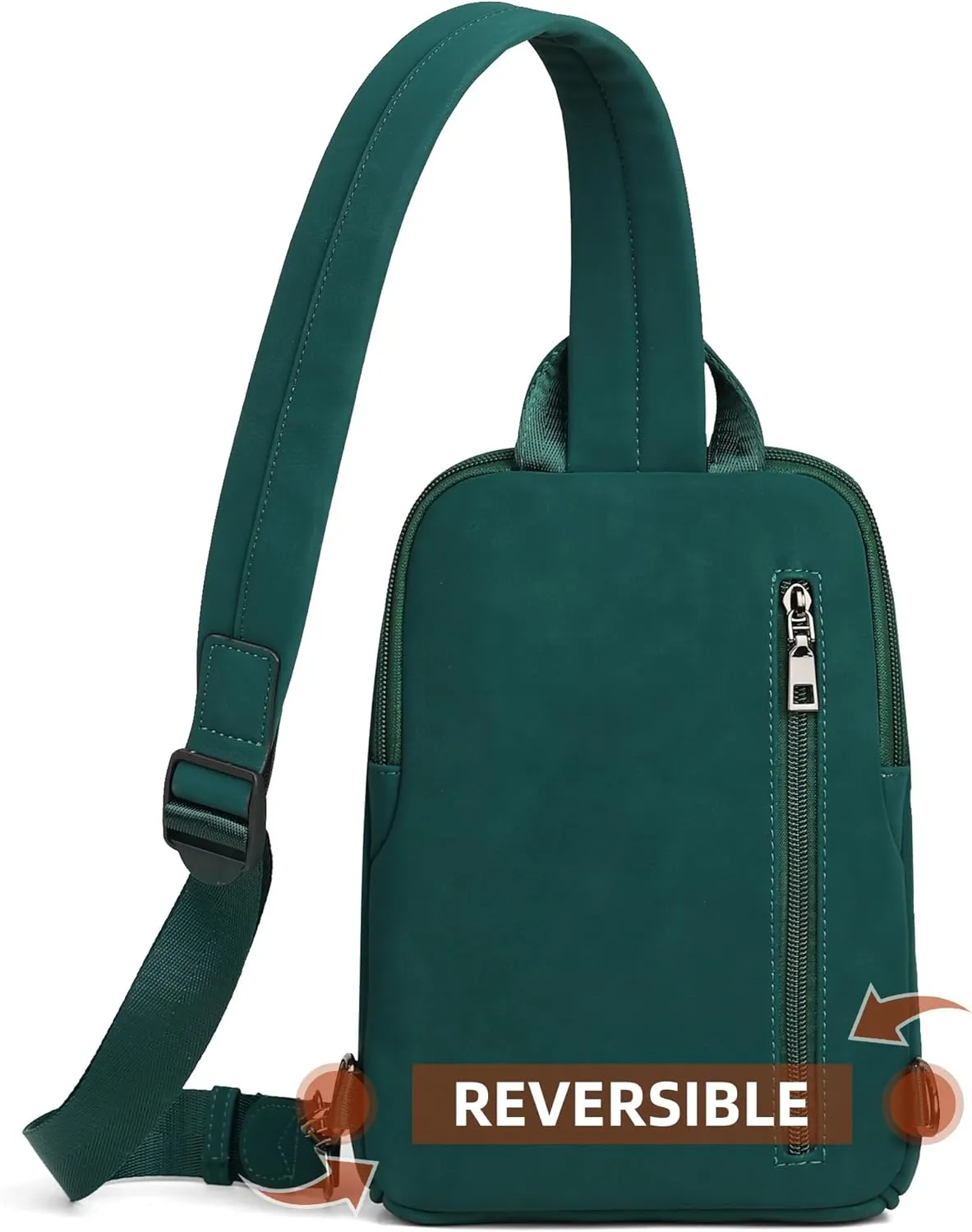 FADEON Sling Bag for Women Crossbody Purse Sling Bags, Designer Sling Purses Medium Travel Multi-Pocket Sling Backpack