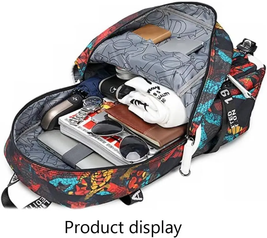 FANwenfeng Basketball Player Iverson Luminous Backpack Travel Daypack Fans Bag (Style 10)