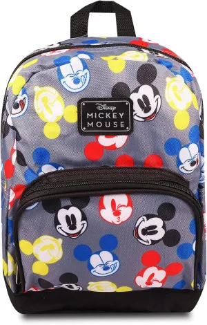 Fast Forward New York Disney Mickey Mouse Mini Backpack for Women -- Canvas Disney Mickey Backpack Purse Shoulder Bag for Adults, Teens
