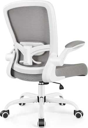 FelixKing Ergonomic Office Chair, Adjustable Height, Breathable Mesh Fabric, Lumbar Support, Gray