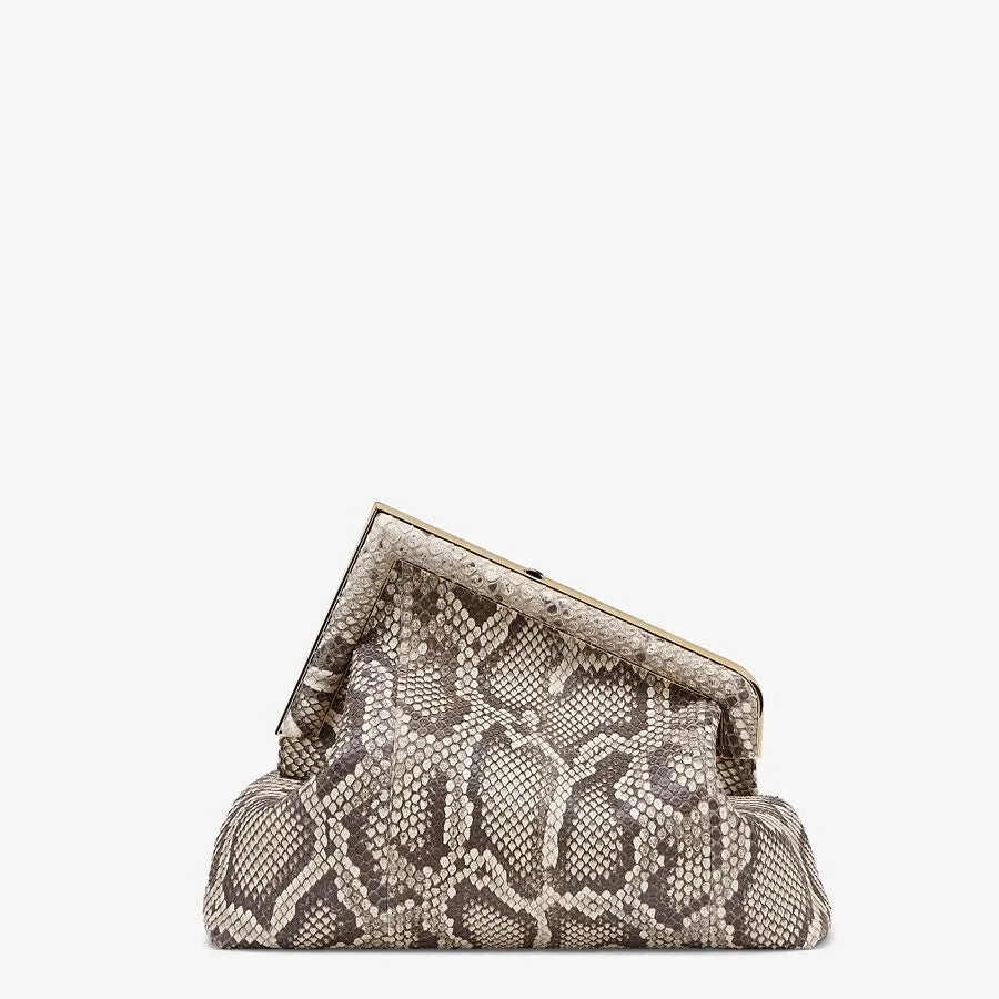 Fendi First Medium Python Leather Bag