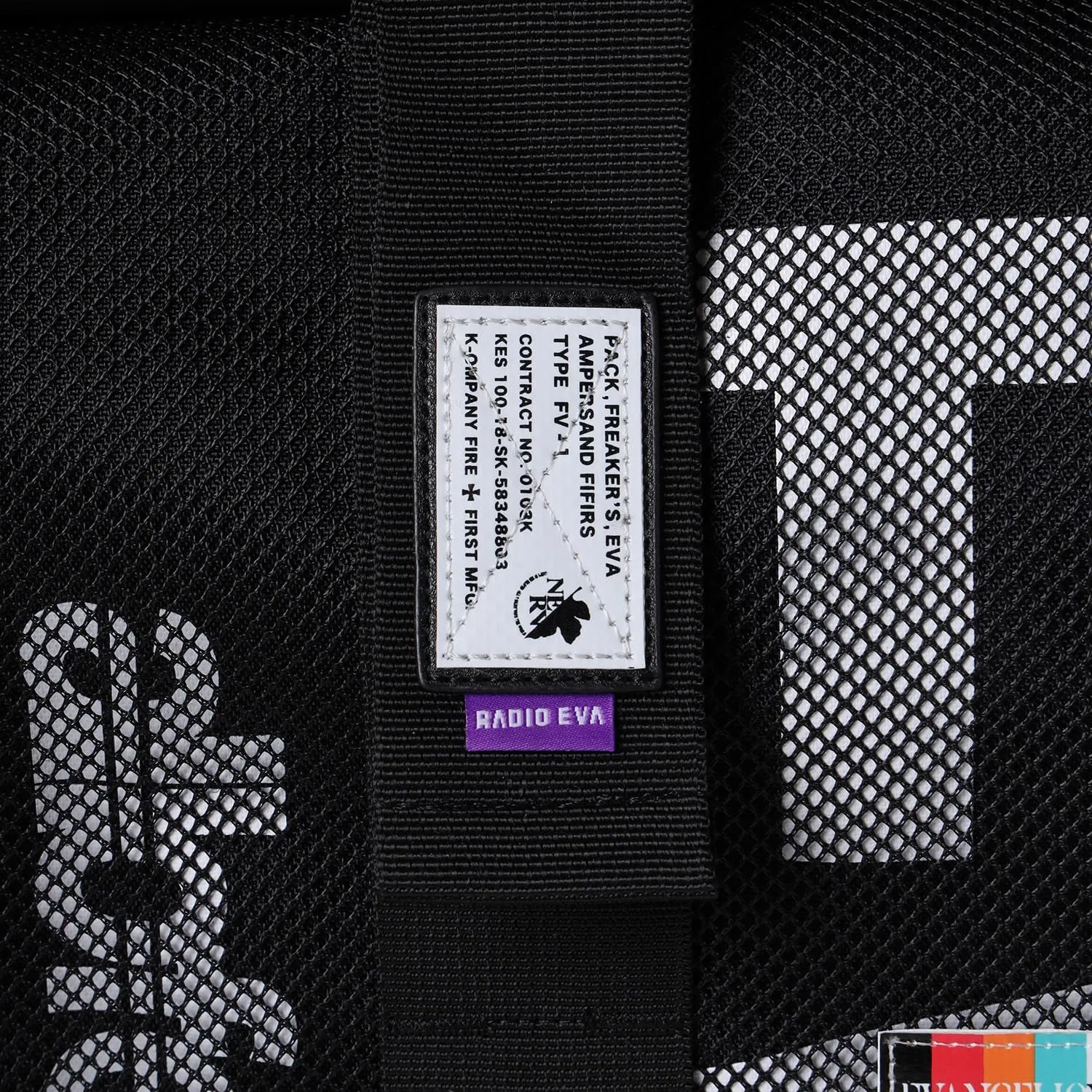 FIREFIRST Neon Genesis Evangelion New Collaboration Series 17 Inch Roll Backpack with Waterproof Liner