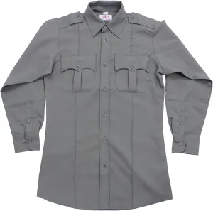 First Class 100% Polyester Long Sleeve Men's Uniform Shirt White