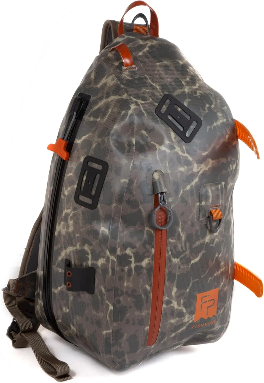 fishpond Thunderhead Submersible Waterproof Fly Fishing Sling Pack | Fishing Sling Bag - Eco Shadowcast Camo