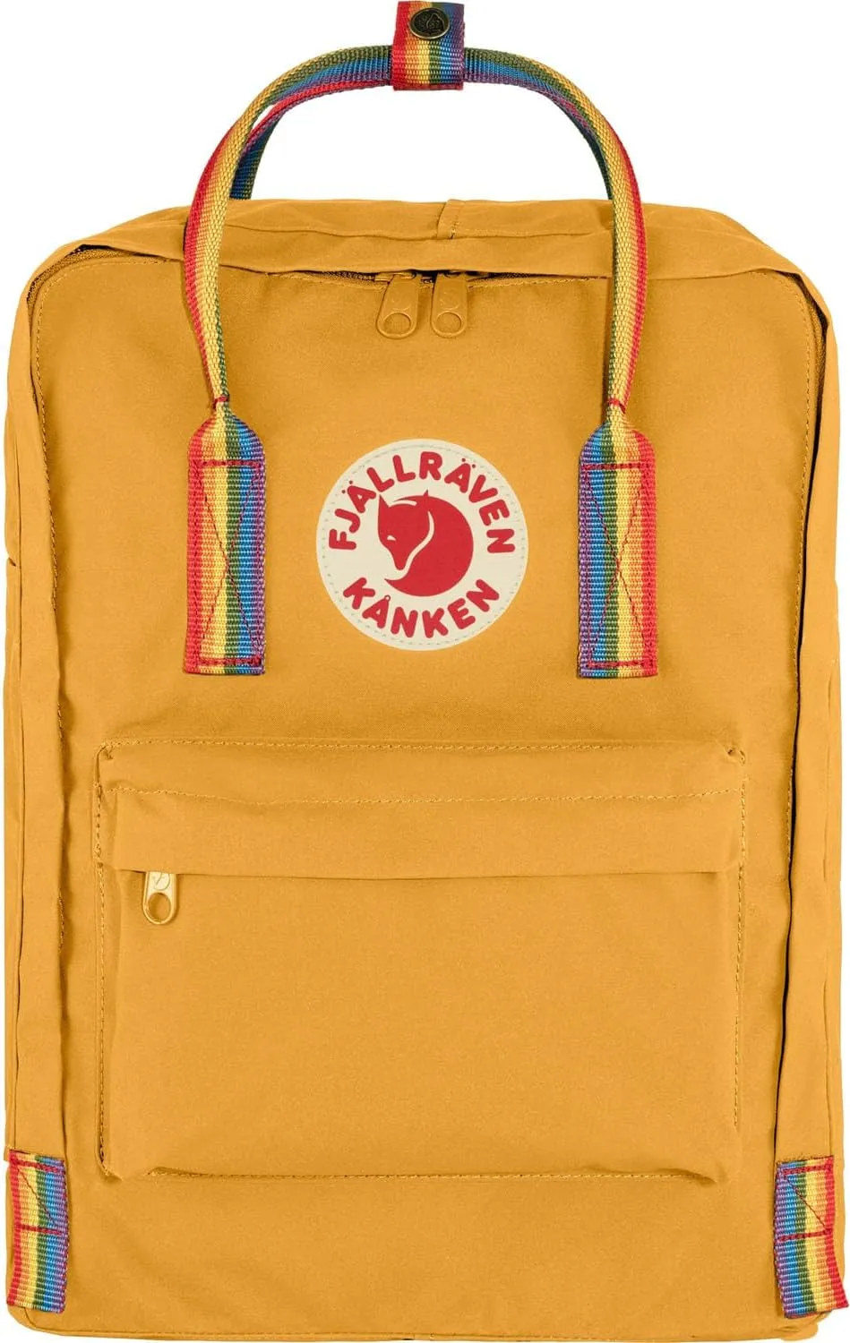 Fjällräven Kanken Rainbow 16L Backpack, Ochre/Rainbow Pattern, One Size