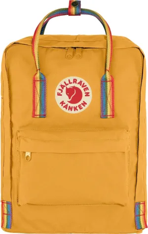 Fjällräven Kanken Rainbow 16L Backpack, Ochre/Rainbow Pattern, One Size