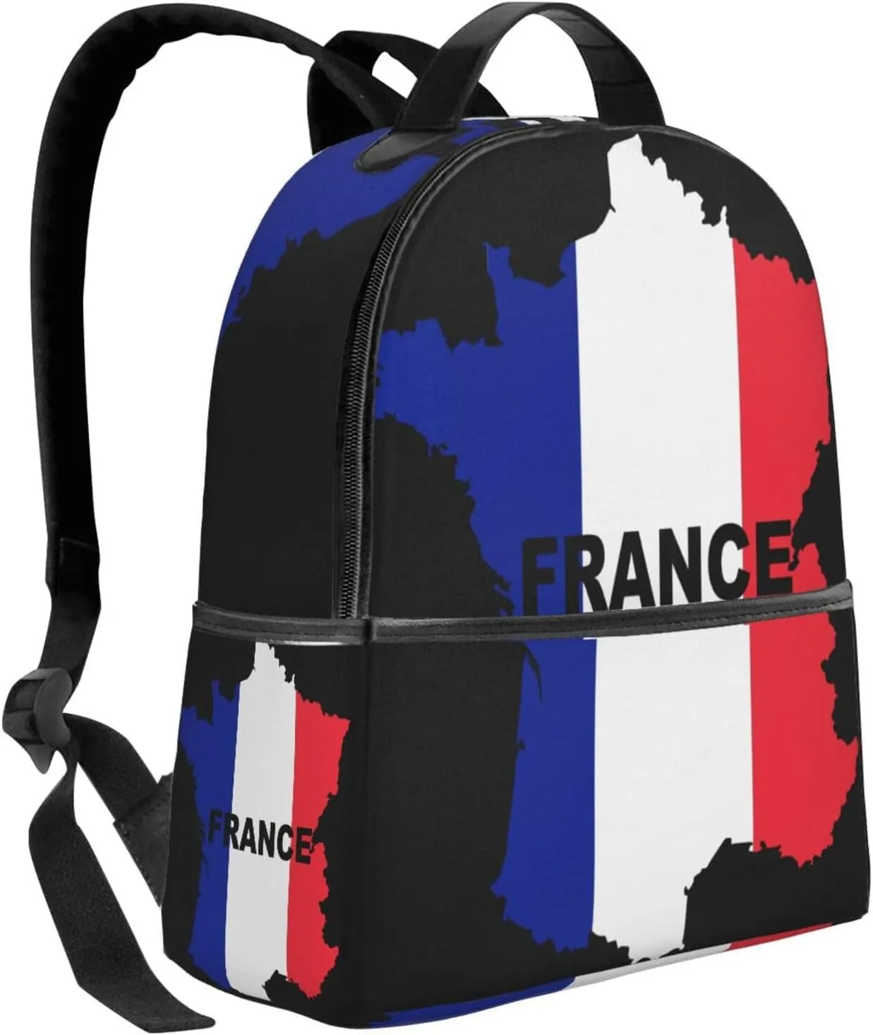 Flag Of France (3) Casual Backpacks Laptop Backpack Carry-on Daypack Sports Travel Rucksack Lightweight Working Bag for Outdoor Hiking Cycling Walking