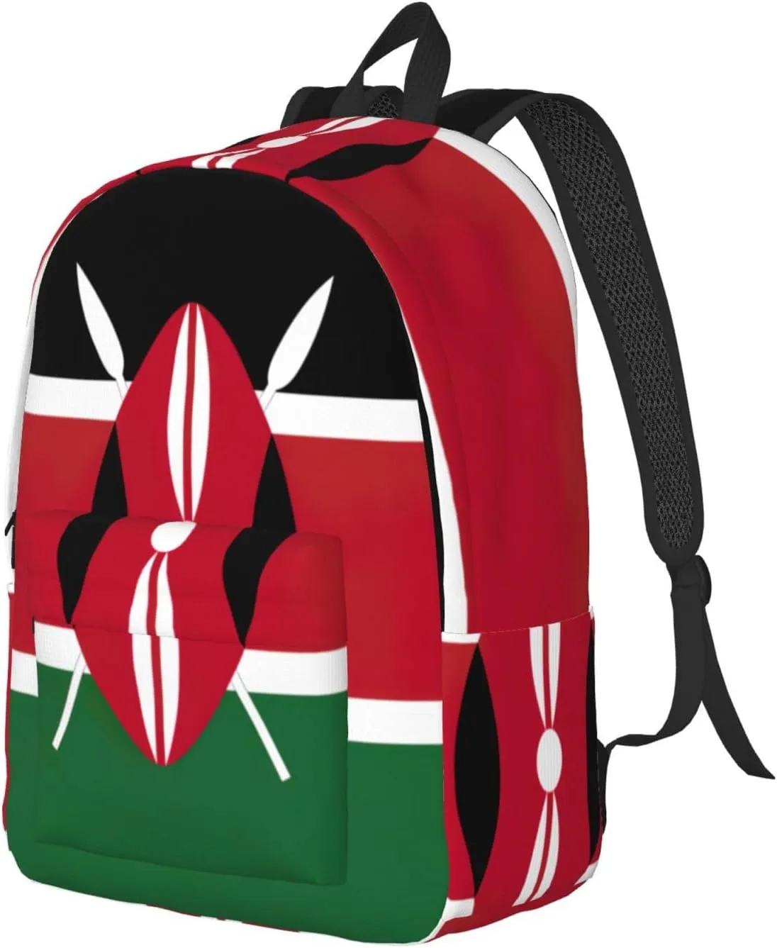 Flag Of Kenya Laptop Backpacks For Women Men Travel Backpack With Ruinforced Shoulder Straps For Work,Travel